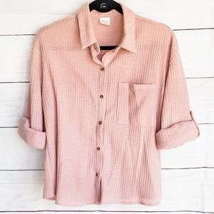 Button Down Roll Up Sleeve